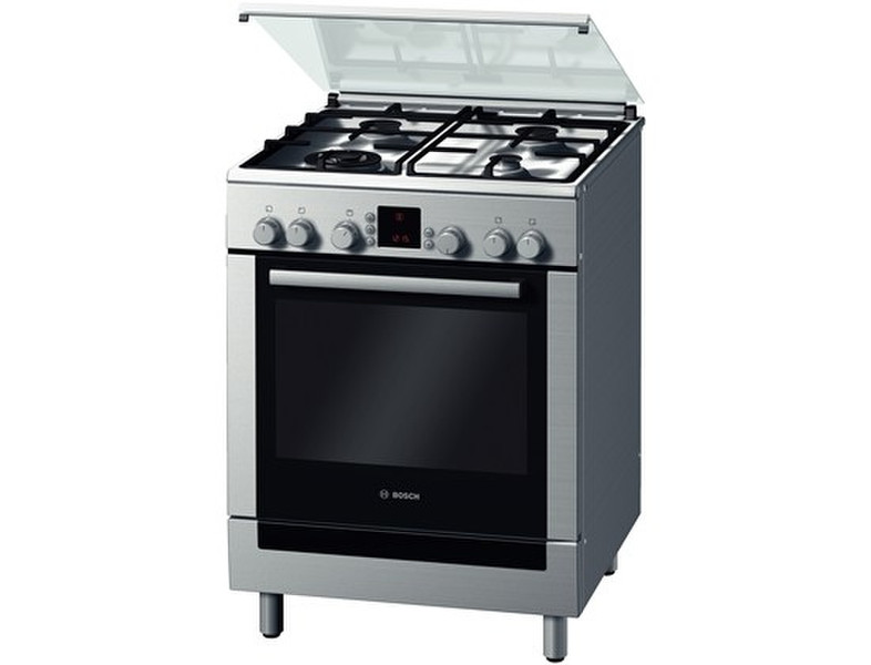 Bosch HGV74W355J Freestanding Gas hob A Stainless steel cooker