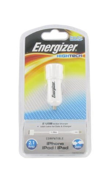 Energizer LCHEHC2UMP2 Auto White mobile device charger