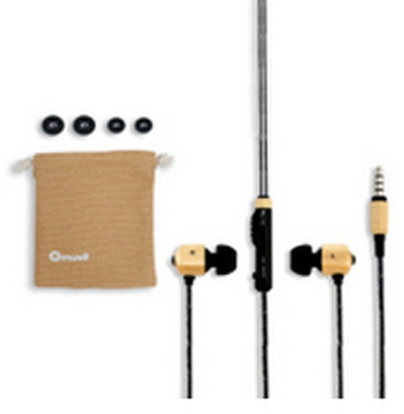 Muvit MUHSD0001 In-ear Binaural Brown mobile headset
