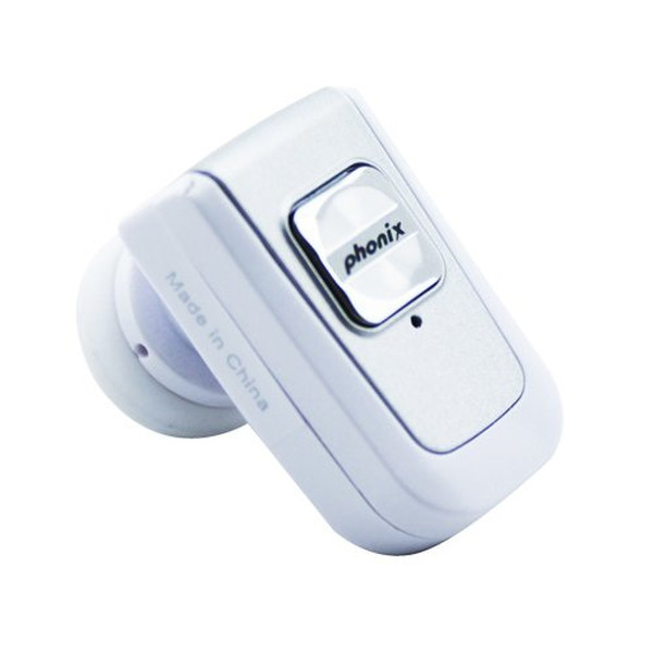 Phonix PBTH11W In-ear Monaural White mobile headset