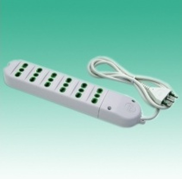 G&BL PT6 6AC outlet(s) 1.5m White power extension