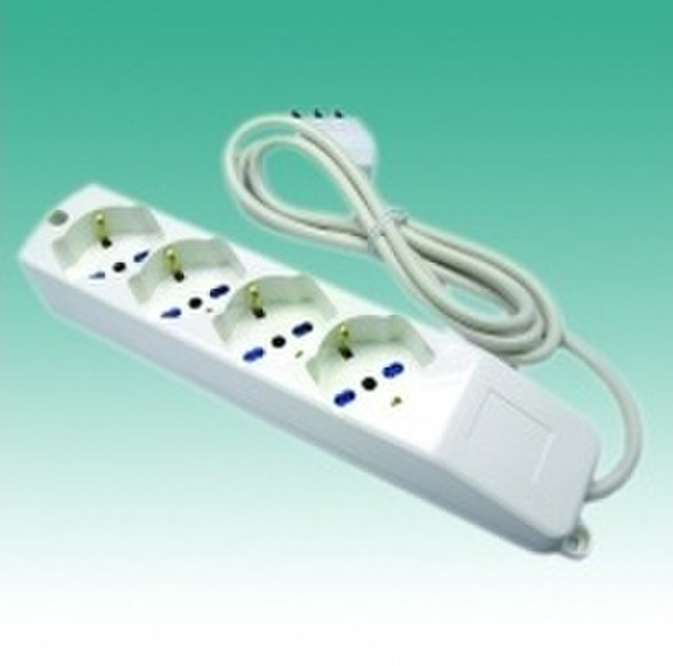 G&BL PT937S 4AC outlet(s) 1.5m White power extension