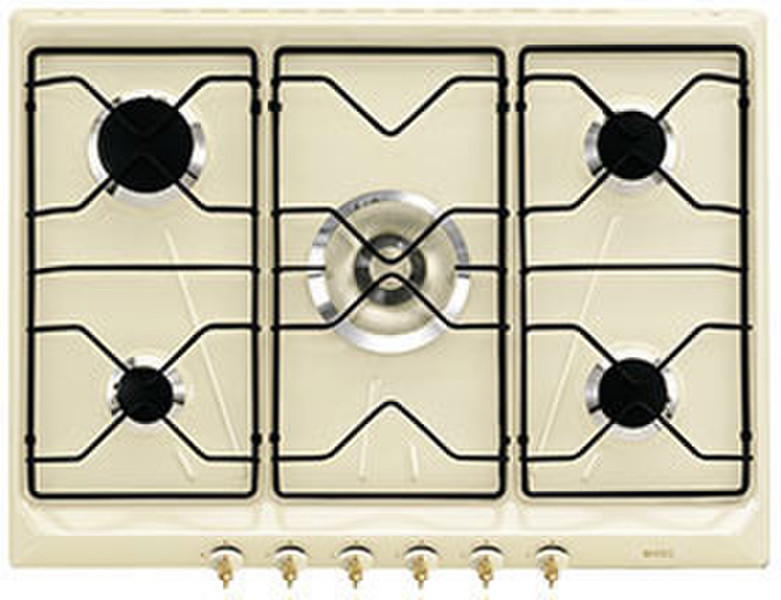 Smeg SRV876P-9 built-in Gas Cream hob