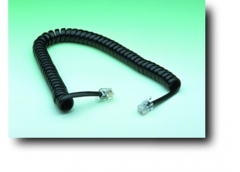 G&BL 5 m, 4P/4C - 4P/4C, M/M 5м Черный телефонный кабель
