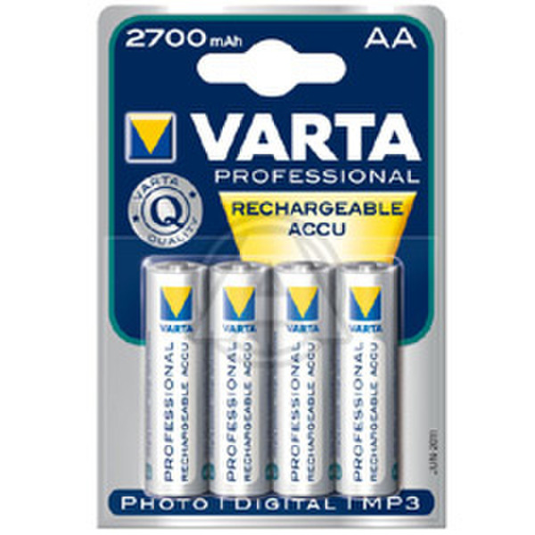 Varta Professional Accu - 4 pack Nickel-Metal Hydride (NiMH) 2700mAh 1.2V rechargeable battery