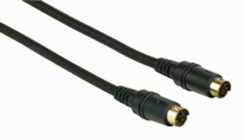 Hama Connecting Cable, S-Video Plug - S-Video Plug, 2 m 2м S-Video (4-pin) S-Video (4-pin) Черный S-video кабель