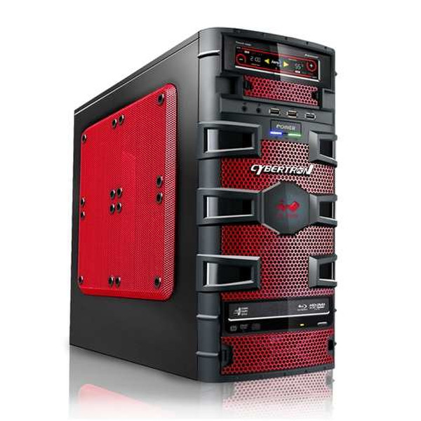 CybertronPC GM2141A Slayer 3.4GHz i7-2600K Mini Tower Black,Red PC