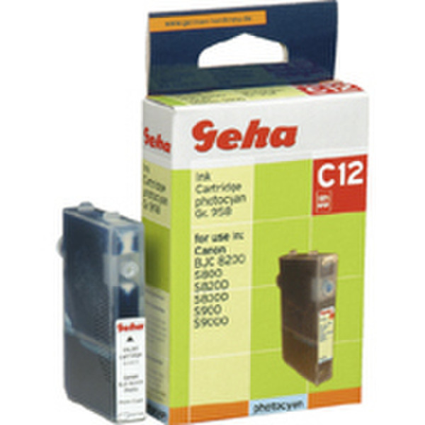 Geha C12 Ink Cartridge for Canon Cyan Photo Tintenpatrone