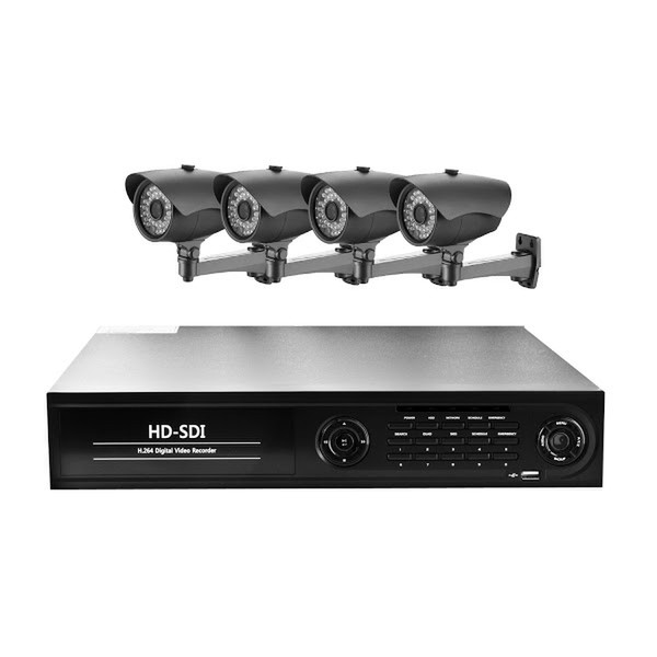 Wisecomm HDV4536 Wired 4channels video surveillance kit