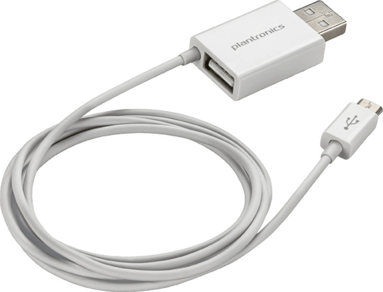 Plantronics Micro USB2.0 - 2x USB2.0 Micro-USB A 2 x USB Белый
