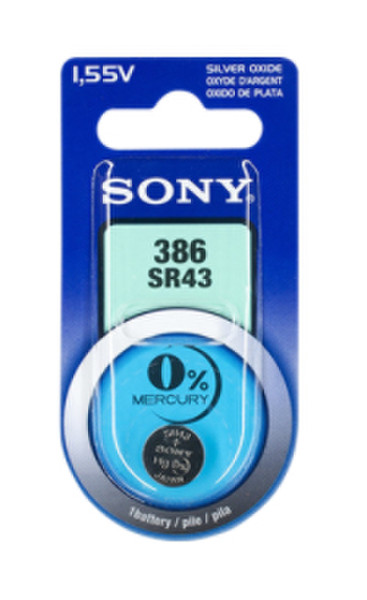 Sony 1 pcs Blister Silver Oxide SR43 Wiederaufladbare Batterie