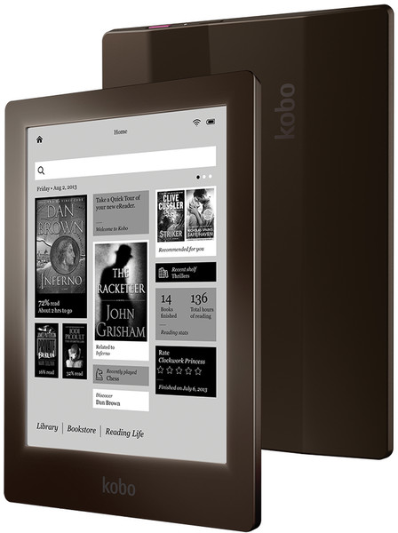 Kobo AURA HD 6.8Zoll Touchscreen 4GB WLAN Elfenbein eBook-Reader