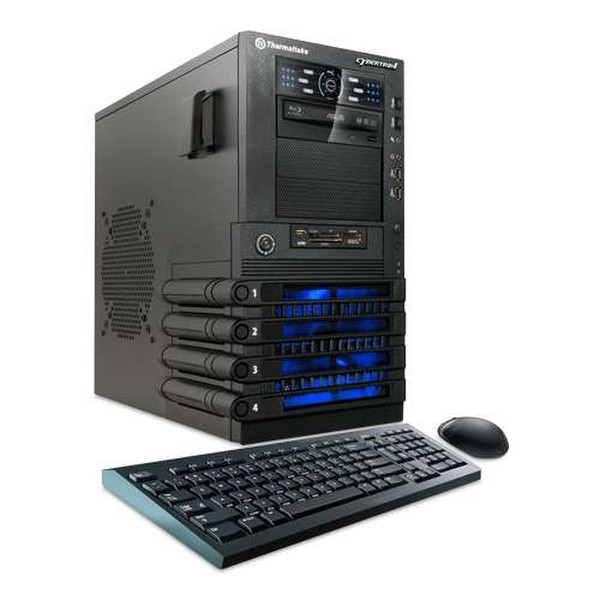 CybertronPC GM3142B Quattro 3.5GHz i7-3770K Midi Tower Black PC