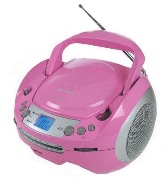 Roadstar CDR-4500U Analog 2.4W Pink CD-Radio