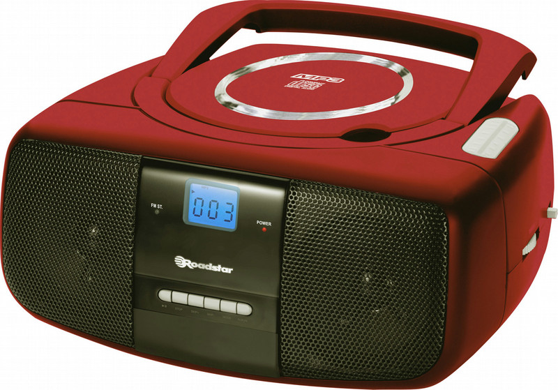 Roadstar CDR-4200MP Analog 3W Red CD radio