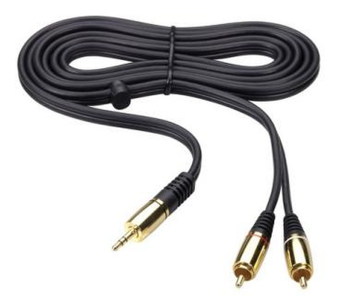 Thomson KBA210G 2м 2 x RCA 3.5mm Черный аудио кабель