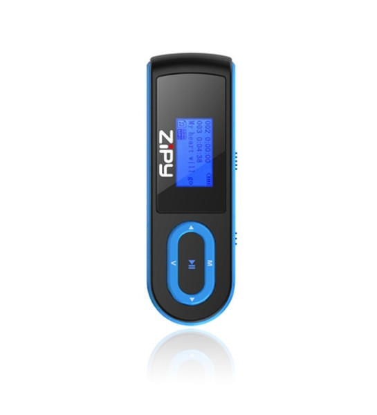 ZipyLife Guppy MP3 4GB Schwarz, Blau