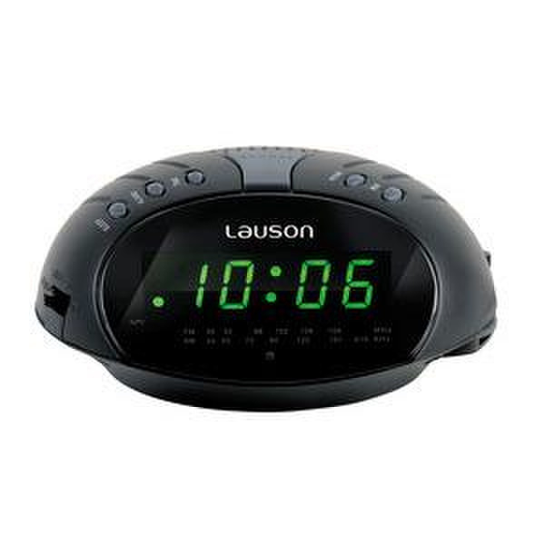 Lauson RC124 Часы Аналоговый Черный радиоприемник