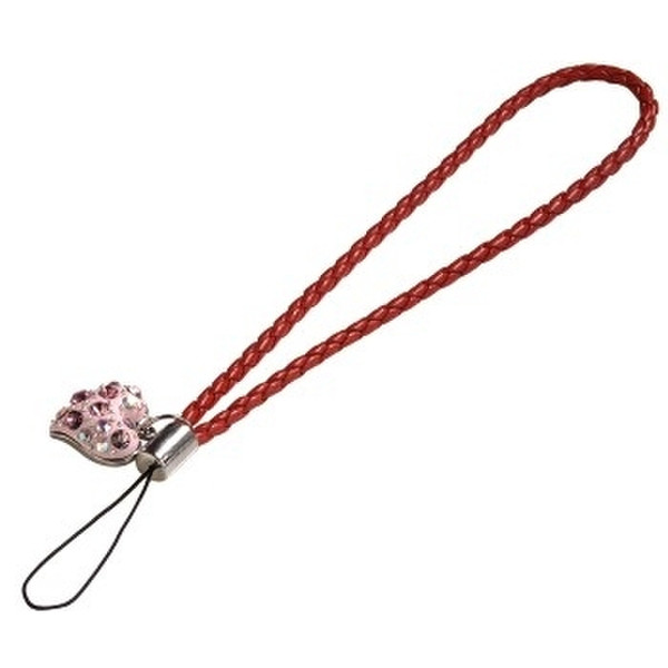 Hama Camera Hand Strap in leather design with red heart