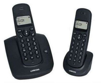 Logicom Duo Iloa 1002 DECT Anrufer-Identifikation Schwarz