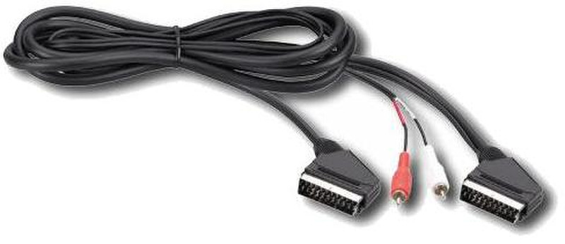 Thomson KBV115 1.5м 2 x RCA 2 x SCART Черный адаптер для видео кабеля