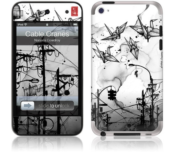 GelaSkins iPod Touch 4G Skin case Black,White