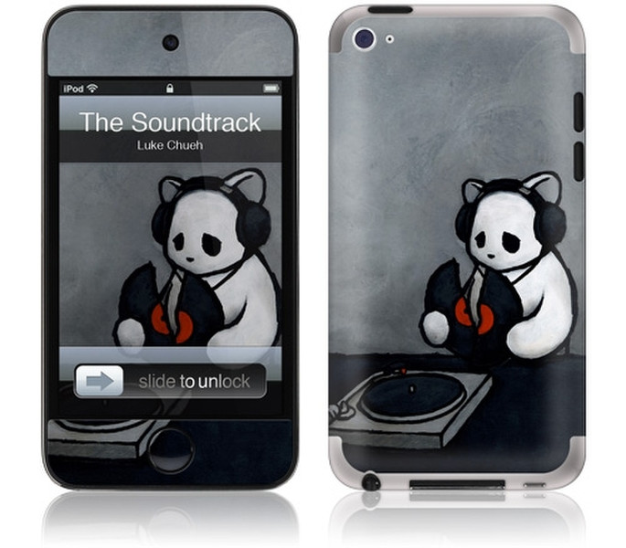 GelaSkins iPod Touch 4G Skin case Schwarz, Grau, Weiß