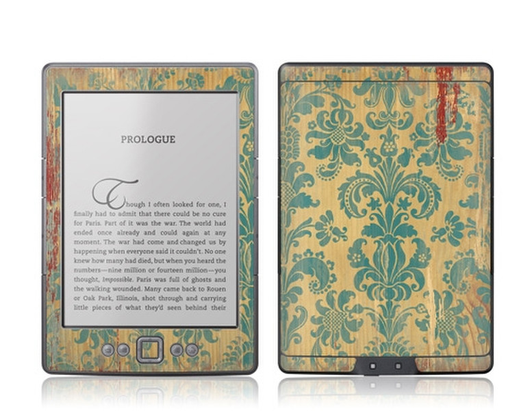GelaSkins Kindle 4 Skin case Бежевый, Синий чехол для электронных книг