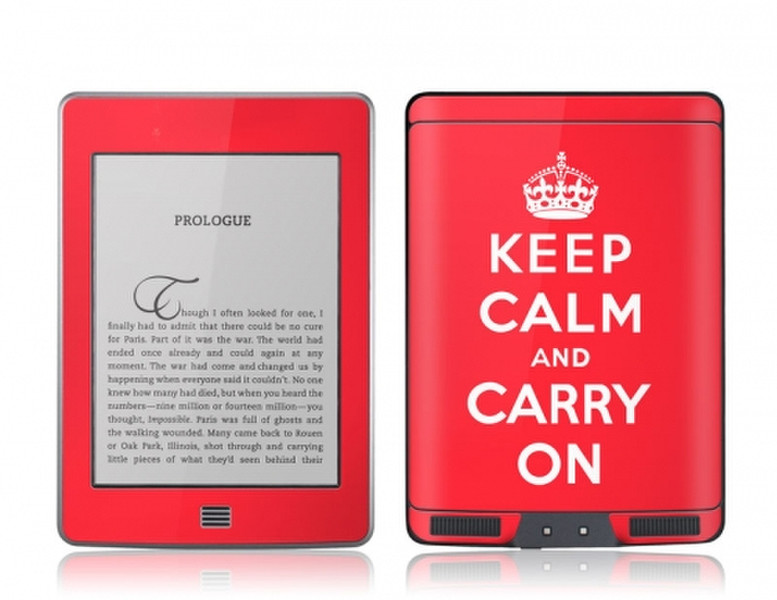 GelaSkins Kindle Touch Skin case Rot, Weiß E-Book-Reader-Schutzhülle