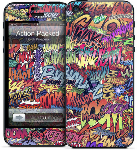 GelaSkins Action Packed iPhone 5 Cover Multicolour