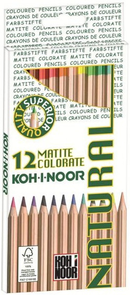 Koh-I-Noor Natural 12шт цветной карандаш
