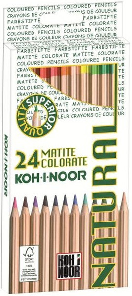 Koh-I-Noor Natural 24шт цветной карандаш