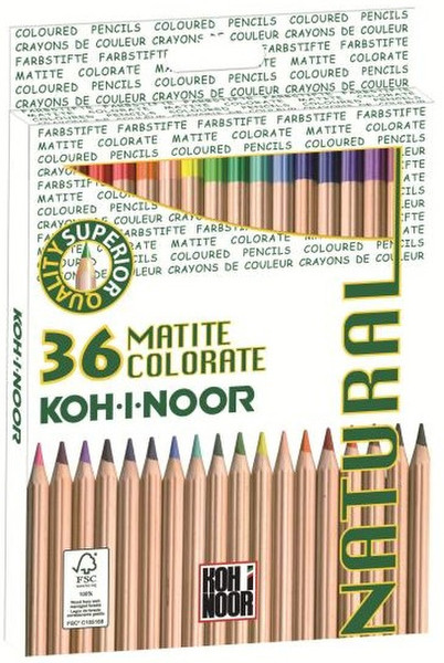 Koh-I-Noor Natural 36шт графитовый карандаш