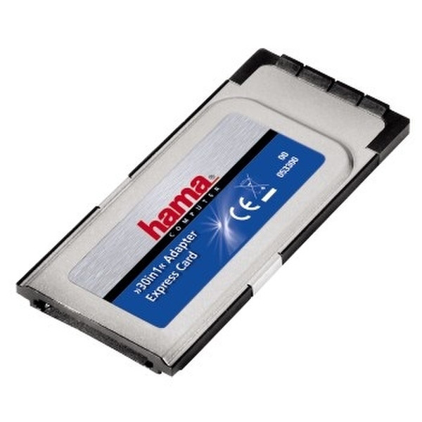 Hama PCMCIA-ExpressCard Adapter, 32 bit, 30in1 ExpressKarte Weiß Kartenleser