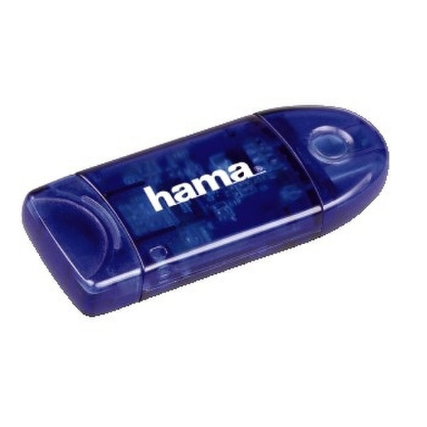 Hama SD/MMC CardReaderWriter 6in1 Blue card reader