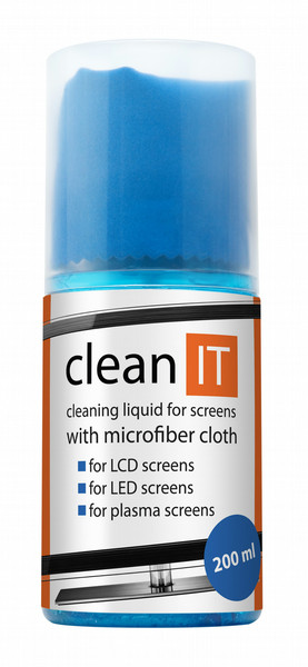 Clean It CL-18 Nasse/Trockene Reinigungstücher u. Flüssigkeit 200ml Reinigungskit