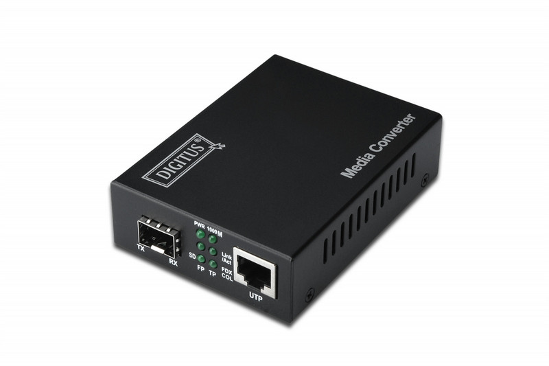 ASSMANN Electronic RJ45 / SFP 100Mbit/s Black network media converter