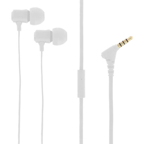 InLine 55353W In-ear Binaural White mobile headset