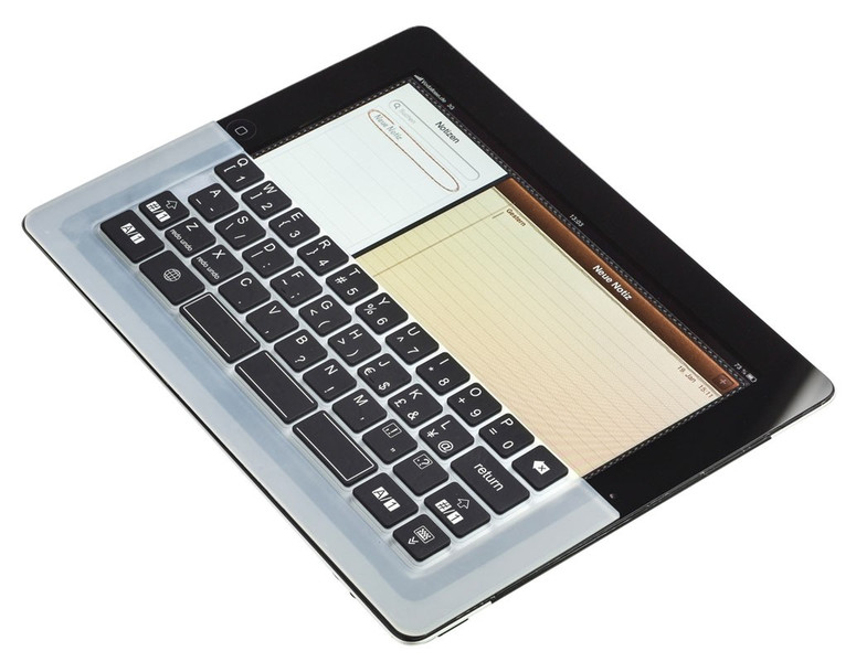 Elecom 12003 Черный, Белый клавиатура для мобильного устройства