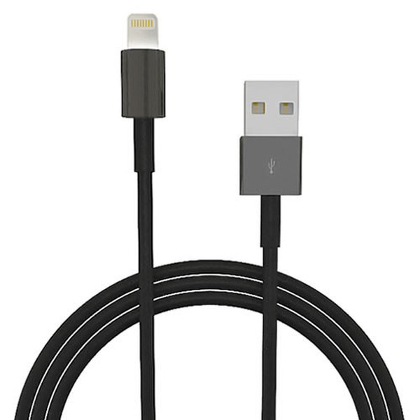 4XEM 4XLIGHTNINGBK10 3.04m USB A Lightning Black USB cable