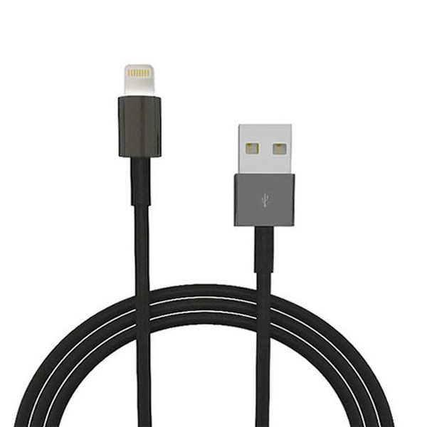 4XEM 4XLIGHTNINGBK6 1.82м USB A Lightning Черный кабель USB