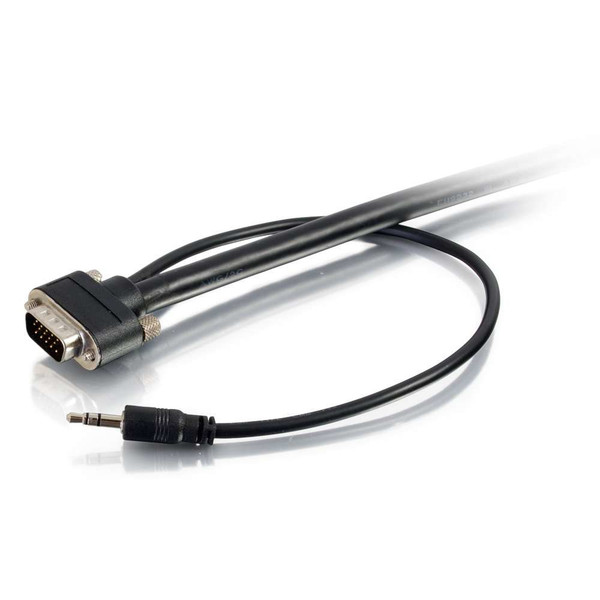 C2G VGA + 3.5mm m/m 7.62m 7.62м VGA (D-Sub) + 3,5 мм VGA (D-Sub) + 3,5 мм Черный VGA кабель