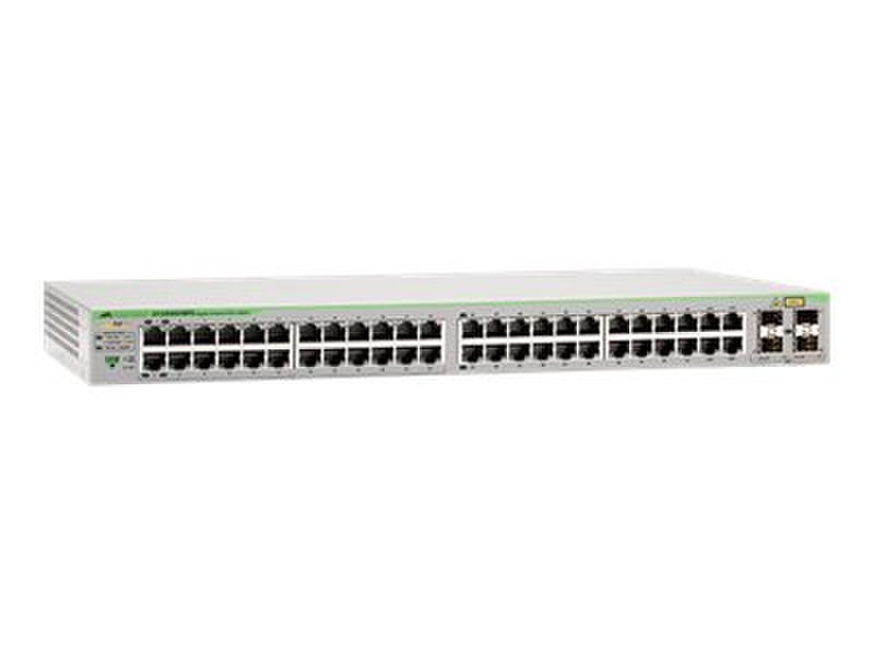 Allied Telesis AT-GS950/48PS Gigabit Ethernet (10/100/1000) Power over Ethernet (PoE) Зеленый, Серый