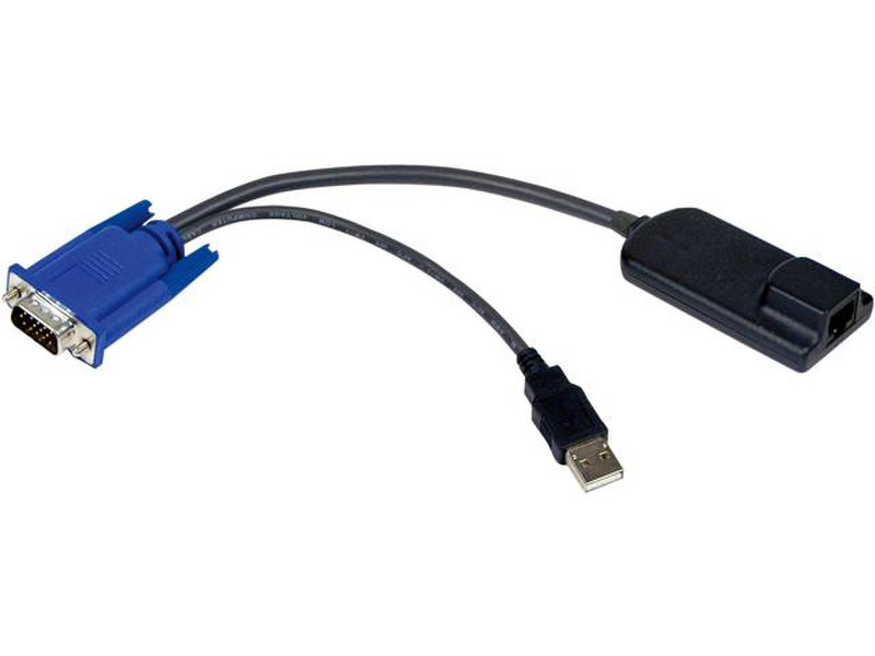 Avocent AVRIQ-USB2 Schwarz, Blau Tastatur/Video/Maus (KVM)-Kabel