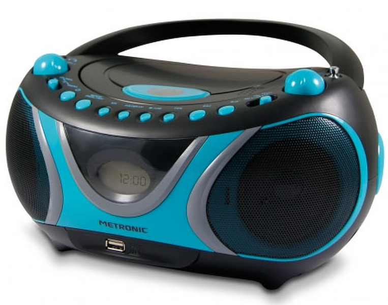 Metronic 477118 Analog 2W Black,Blue CD radio