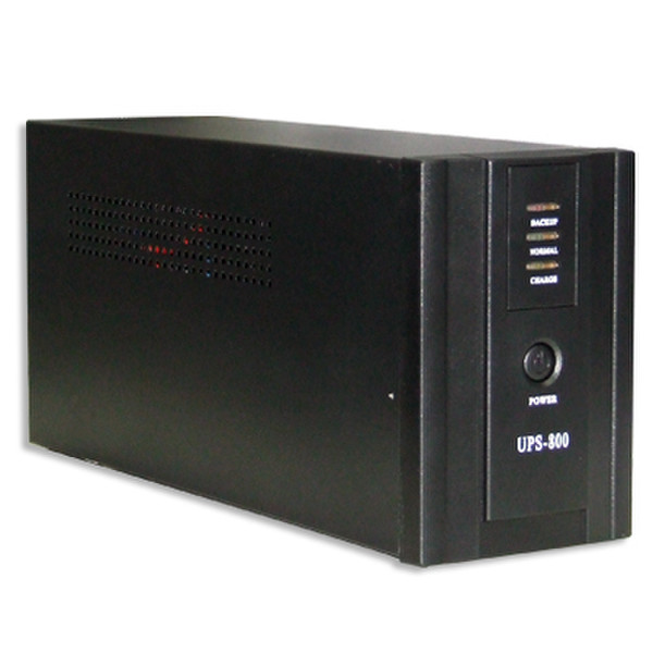 Techmade UPS-800 800VA 3AC outlet(s) Tower Black uninterruptible power supply (UPS)