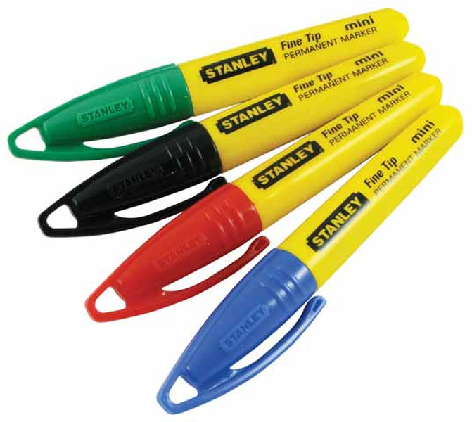 Stanley 1-47-329 Black,Blue,Green,Red 72pc(s) permanent marker