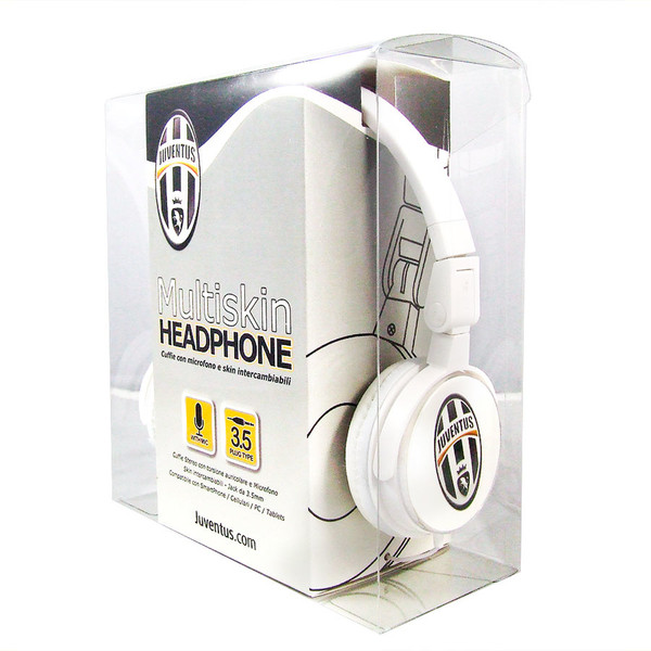 Techmade TM-H003-JUVE Ohraufliegend Kopfband Weiß Kopfhörer
