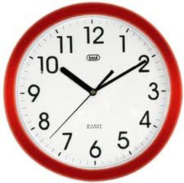Trevi OM 3301 Quartz wall clock Круг Красный, Белый