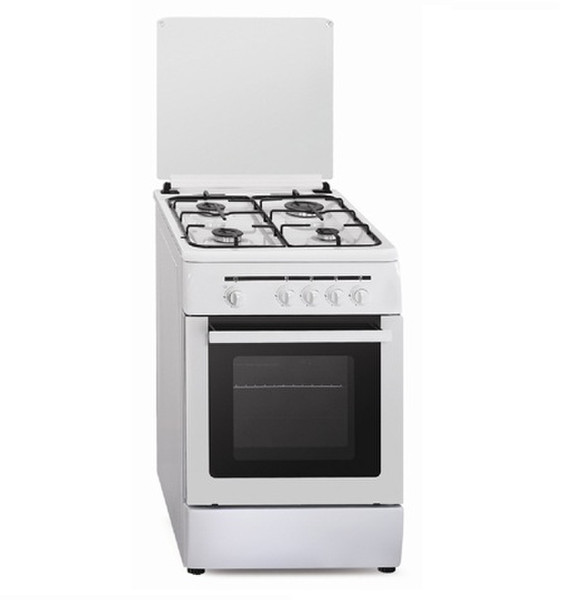 Vitrokitchen CB55BN Freestanding Gas hob White cooker